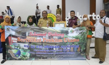 RW 02 Kelurahan Warakas Masuk Dalam 17 RW di Jakarta Raih Penghargaan Kampung Proklim