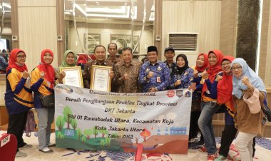 RW 01 Rawa BadakUtara Raih apresiasi Masyarakat Peduli Lingkungan Provinsi DKI Jakarta Tahun 2023 