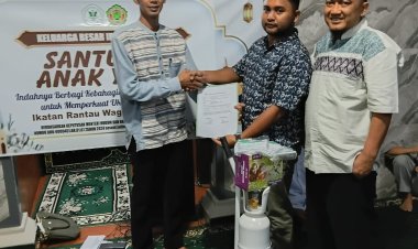 IRWAJA PEDULI KAMPUNG HALAMAN, SUMBANGKAN ALAT OKSIGEN LENGKAP UNTUK DUSUN V WAGE DESA MALEBER 