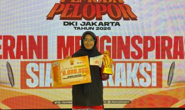 AJENG TSAMRA ALIA RAIH JUARA 1 PEMUDA PELOPOR DKI JAKARTA, INOVASI MAGICOM BEKAS MEMIKAT PERHATIAN JURI